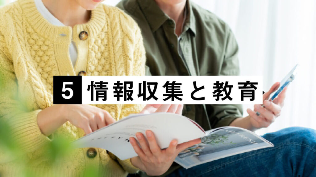 情報収集と教育の画像